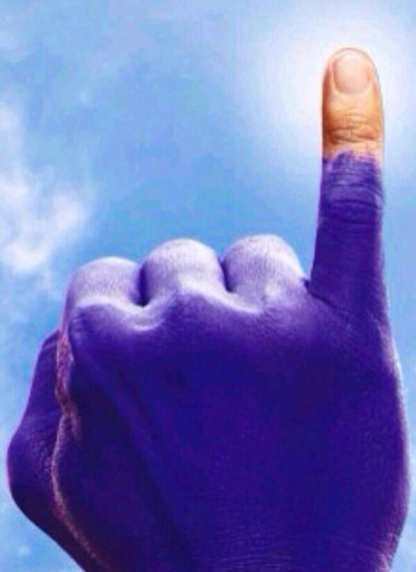 Nih tandanya mimin udah ikutan nyoblos. Ini tandaku, mana tandamu?