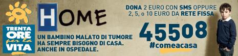 ore 18.50 <a href="/RaiUno/">Rai1</a> <a href="/LEredita/">L'EREDITÁ</a>  campagna Home per far sentire i bambini malati di tumore #comeacasa. <a href="/trentaore/">Trenta Ore</a>