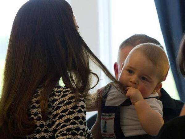 Independent's tweet photo. Baby behaves very much like baby whilst being baby on royal tour http://t.co/SJb9V87jq5 http://t.co/VMJPJb2RT9