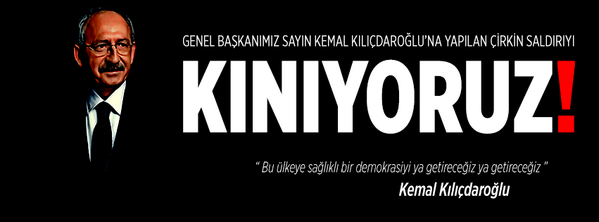 Sayın Genel Başkanımıza yapılan saldırıyı kınıyoruz.