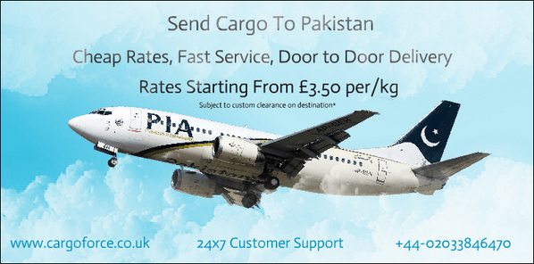CargoForce's tweet photo. #Send cargo to pakistan...rates #starting from just £3.50 per/kg http://t.co/0BHQXuX3j1 +44-02033846470 http://t.co/tm04pLmtnF