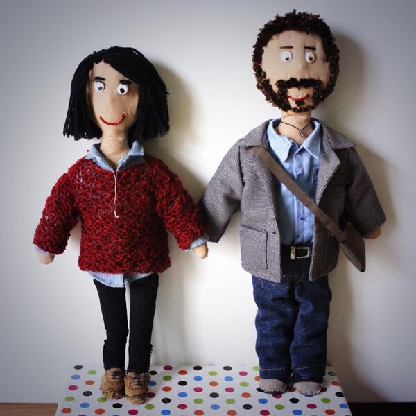 MunecosDoppel's tweet photo. Irene y Alberto, una pareja muy simpática! http://t.co/LtApzP951b
