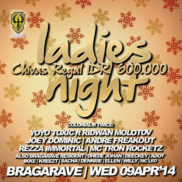 Tonight, free entry for ladies, pasti rawakz. @joey_notz <a href="/yoyoraditya/">YOYO RADITYA</a> <a href="/rdwaaannn/">muhamad ridwan</a> <a href="/DrewKesumah/">ANDRE THE EMPIRE</a> #tron #rezza