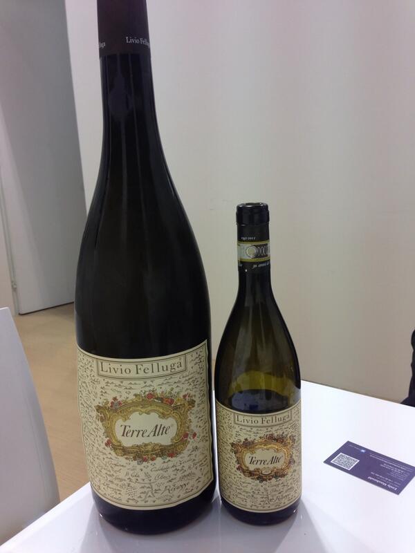 EmilyMacTweets's tweet photo. Terre Alte Livio Felluga 2011 in 75cl and 1998 from 3 litre! Another tough day #Vinitaly2014 http://t.co/4AS9sv2wNZ