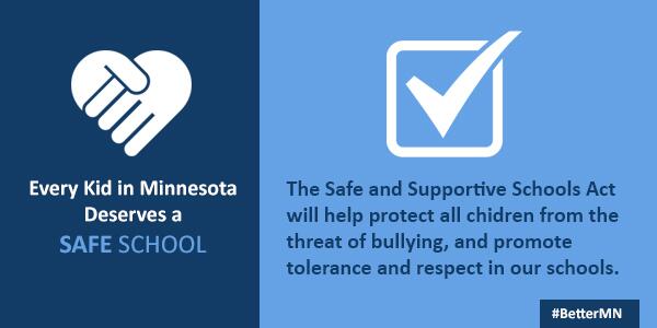 RT <a href="/GovMarkDayton/">Governor Mark Dayton</a>: Join me today, 4pm on the capitol steps as I sign Safe Schools bill into law #safeschoolsmn #mnleg
