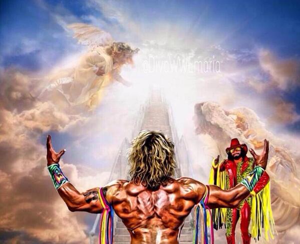 Heaven gained an angel. #RIPUltimateWarrior