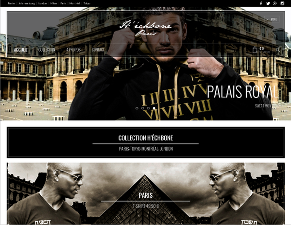 social_intoo's tweet photo. La réalisation de la boutique en ligne de la prometteuse marque "H'échbone Paris"  a été confié à intoo. http://t.co/cGWjyof6Pv