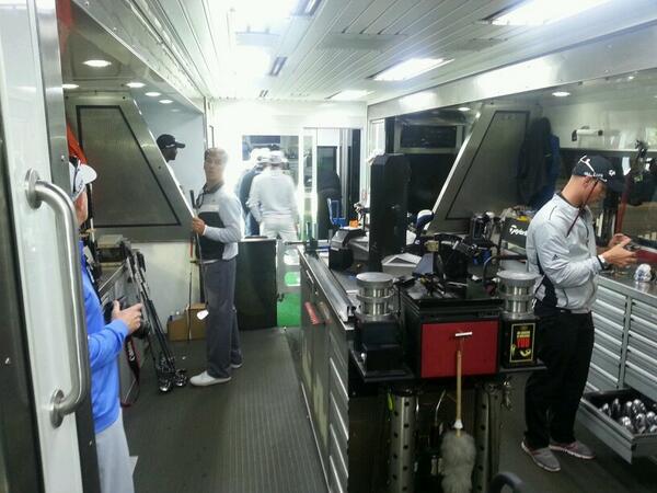 chknhawk36's tweet photo. Inside the truck day 3 2014 masters http://t.co/sCmZBPNpvm