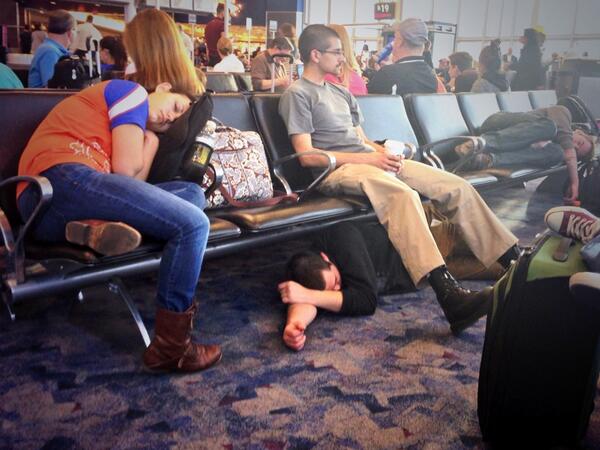 cbrands38's tweet photo. @RIT_Sleepers the airport after crazy week at #NABShow in Vegas #MPSadventures @Thanks4SayingIt @mrichos @K_Moondog http://t.co/TCQmtDdO6o