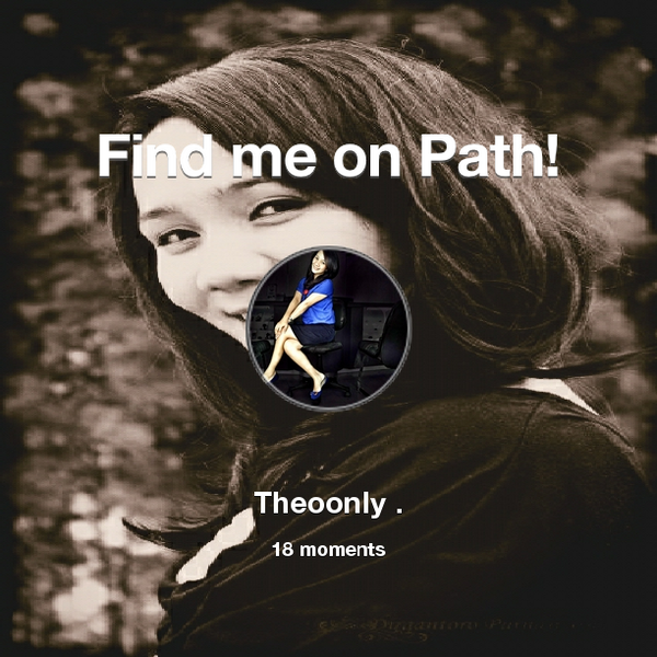 theoonly's tweet photo. Find me on #Path now! Go to: http://t.co/rYubkT5p8m! #thepersonalnetwork http://t.co/NbR9jwjMSY