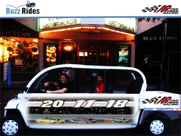 BuzzRidesUNC's tweet photo. #JGRatUNC What better way to reach the under 25 demographic than wrapping a Buzz Ride? http://t.co/Ak0oCHgVNh