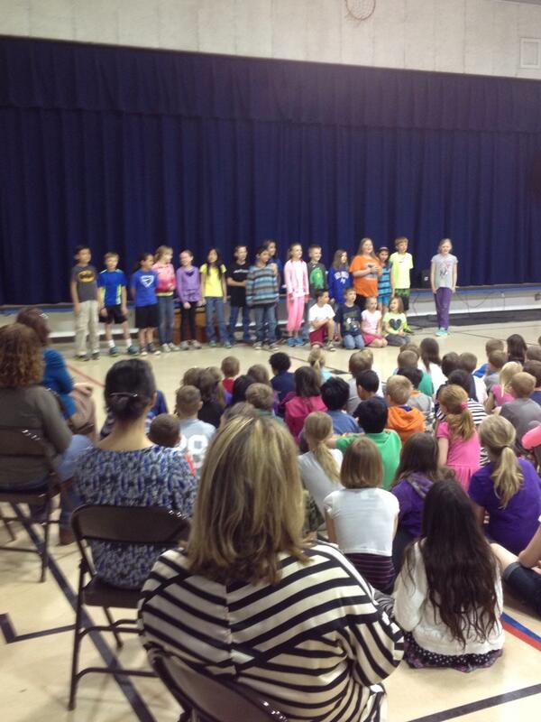 Students performing this a.m. to thank our many volunteers.  Thanks to all volunteers for all you do!