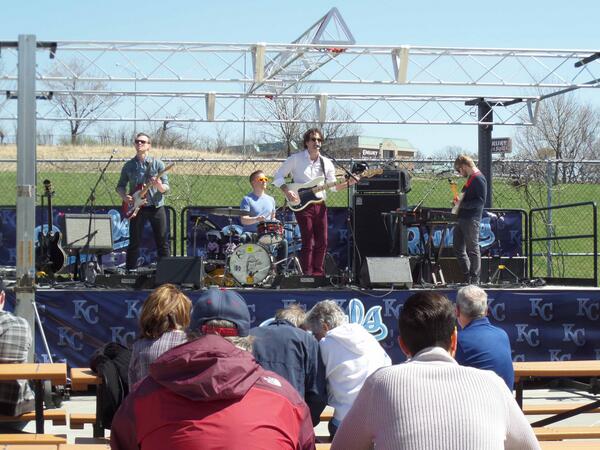 Beautiful day for a pre-game show from local band <a href="/antennasup/">Antennas Up</a> as part of Wednesday's Local Music Showcase at The K!.