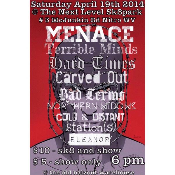 Next Saturday!! Nitro WV, all ages!