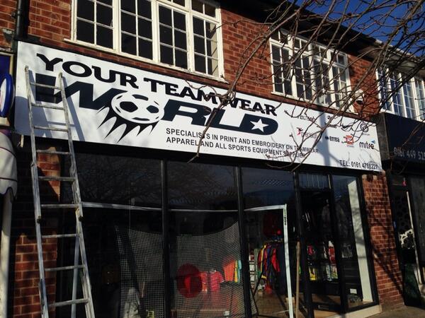 Now open in #marple #stockport come and see us and let us know about your clubs kit requirements #allteamsports
