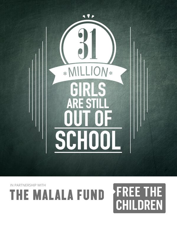 WEVillages's tweet image. Apr 17 join @MalalaFund &amp;amp; @craigkielburger in silence for millions of girls who are denied education. #WeAreSilent