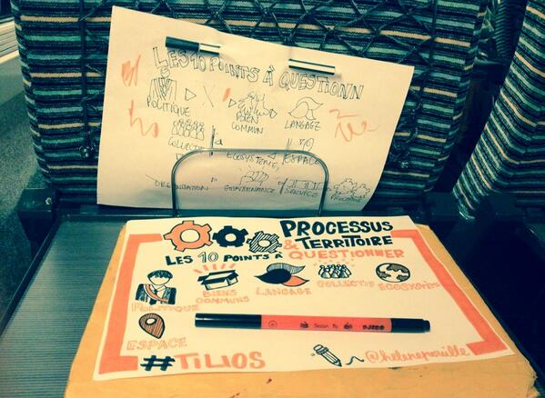 helenepouille's tweet image. [En direct depuis le train] Dernière planche avant de faire un joli livret &quot;Tiers-lieux mode d&apos;emploi&quot; :) #tilios