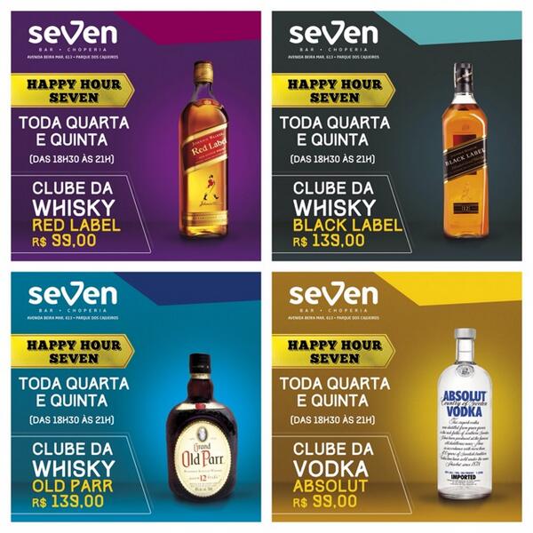 PhoenixAju's tweet photo. Venha curtir seu Happy Hour no Seven! Diversas promoções das 18:30 até as 21:00 h. #sevenbarechoperia http://t.co/Fn3MwM3Vk0