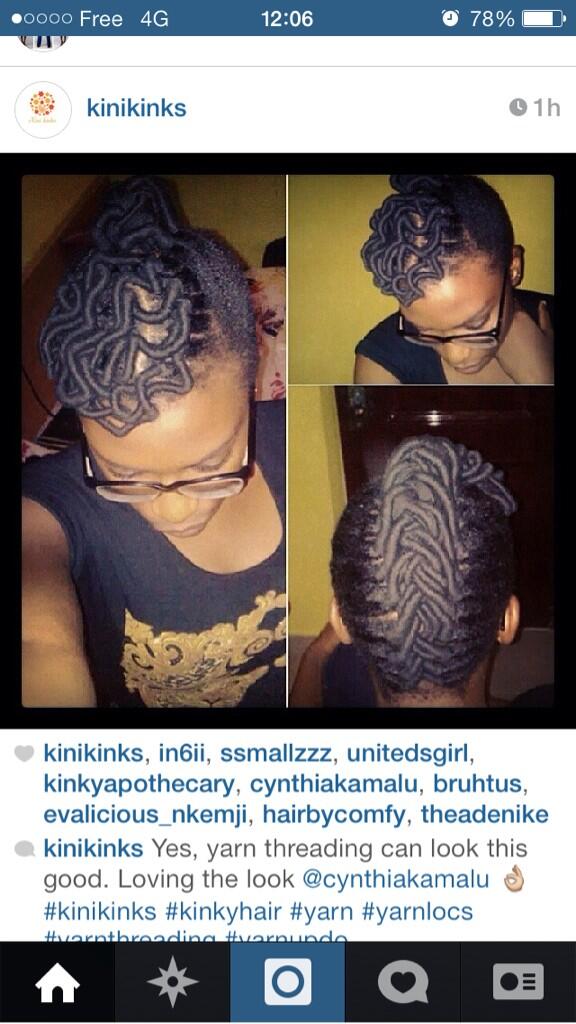 beautifullynapy's tweet image. Who knew threading could be so sexy #kinkycurly #africanthreading #africanhair