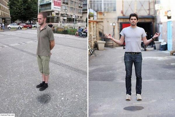 Incroyableillus's tweet image. Très simple :  
1- Versez de l'eau par terre 
2- Se mettre à coté ..