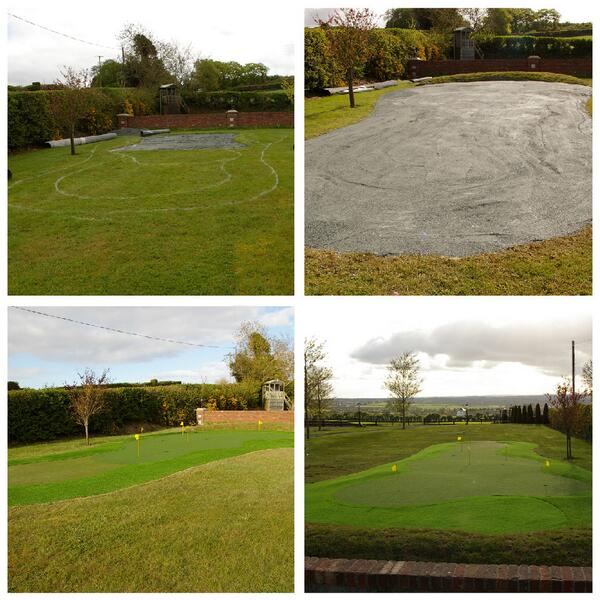 GrassStore's tweet image. Another great putting green garden installation. If you want to improve your short game see artificialgrassstore.ie