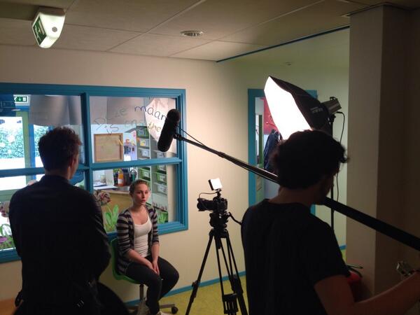 TreeHouseNL's tweet image. Druk bezig met onze eerste opname.