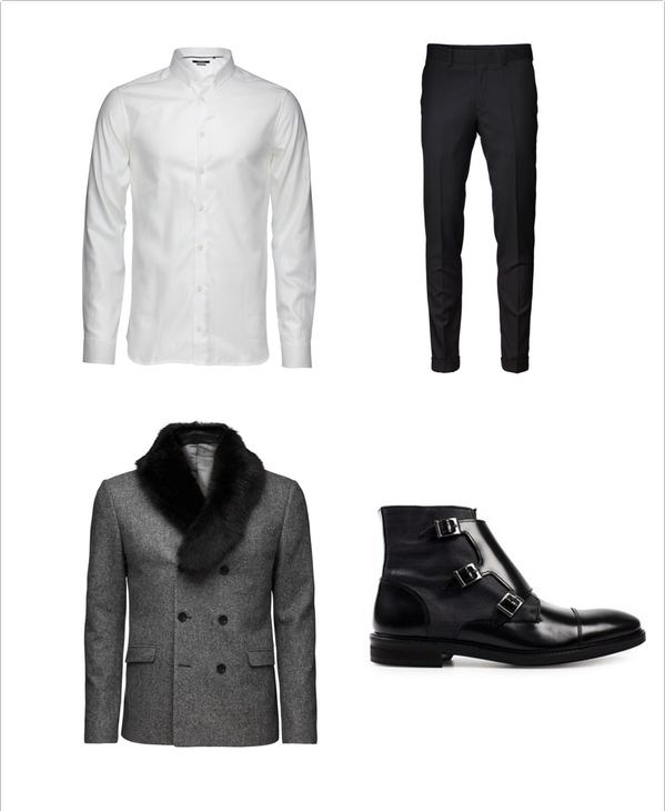 TigerOfSwedenSA's tweet image. Monochrome #luxury. Get it with the SHARPE #doublebreast blazer &amp;amp; NEW CLIVE #boots with buckle detail.