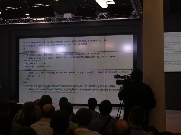 KoprowskiT's tweet image. Is anyone who can't see the code? Session about #Hekaton by Aleksey Szulenin at DataPlatformDay #cloudos #sql14