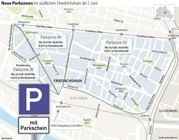 Christian Schlippes Die Neuen Parkzonen Im Friedrichshain Ab 1 Juni Berlin Parken Http T Co Neppatl76m Http T Co 8ehaxvuhgw