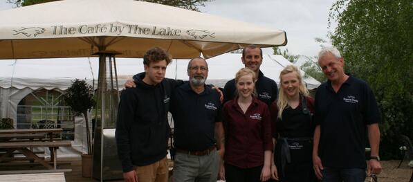 MerchHouse's tweet image. The happy crew at Sumners Ponds sporting their new uniform ready for the summer season #smart
