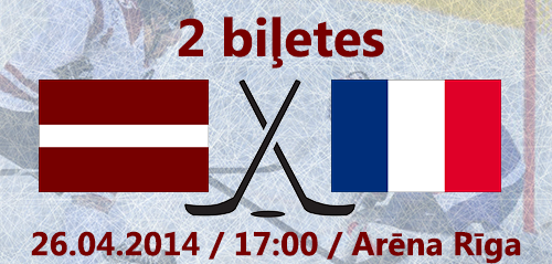 Sportacentrs's tweet photo. Dāvinām! 2 biļetes uz Euro Hockey Challenge spēli starp Latvijas un Francijas valstsvienībām! Seko un retvīto :) http://t.co/Oz9sonqwqc