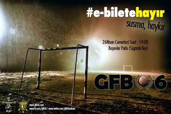GFB 06 Ankara, 26 Nisan 2014 Cumartesi günü #EBileteHAYIR yürüyüşü düzenleyecek.  gencfb.org/Haber-gfb-06-a…