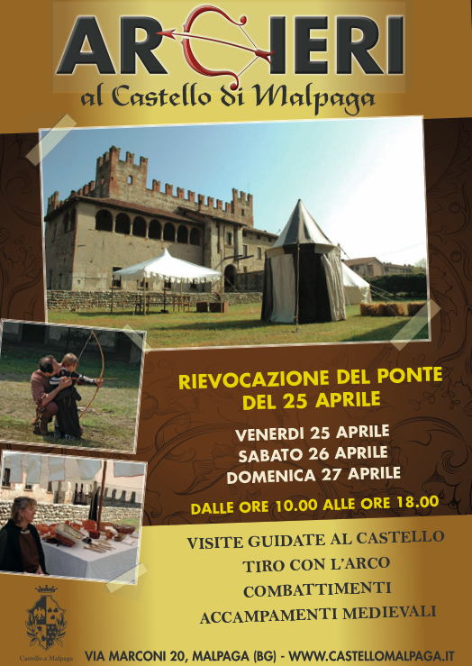 CastelloMalpaga's tweet photo. @CastelloMalpaga #visiteguidate #rievocazionestorica #arcieri 25, 26 e 27 #aprile http://t.co/n4lt2AOrNR