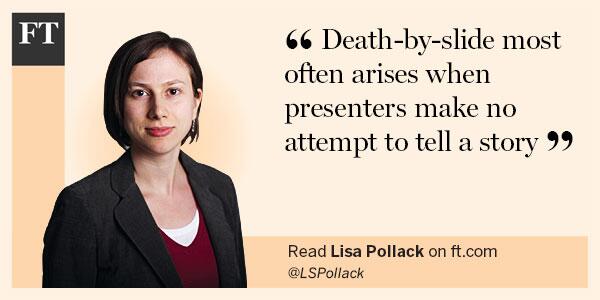 FT's tweet image. PowerPoint over-reach: don't blame the software   on.ft.com/1iaHhNo