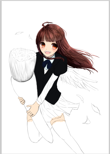 「あきたヾノ。・ㅅ・)ノシ バンバン」|ねぎまぷりん✨️100枚目に万フォロワーになる絵師のイラスト