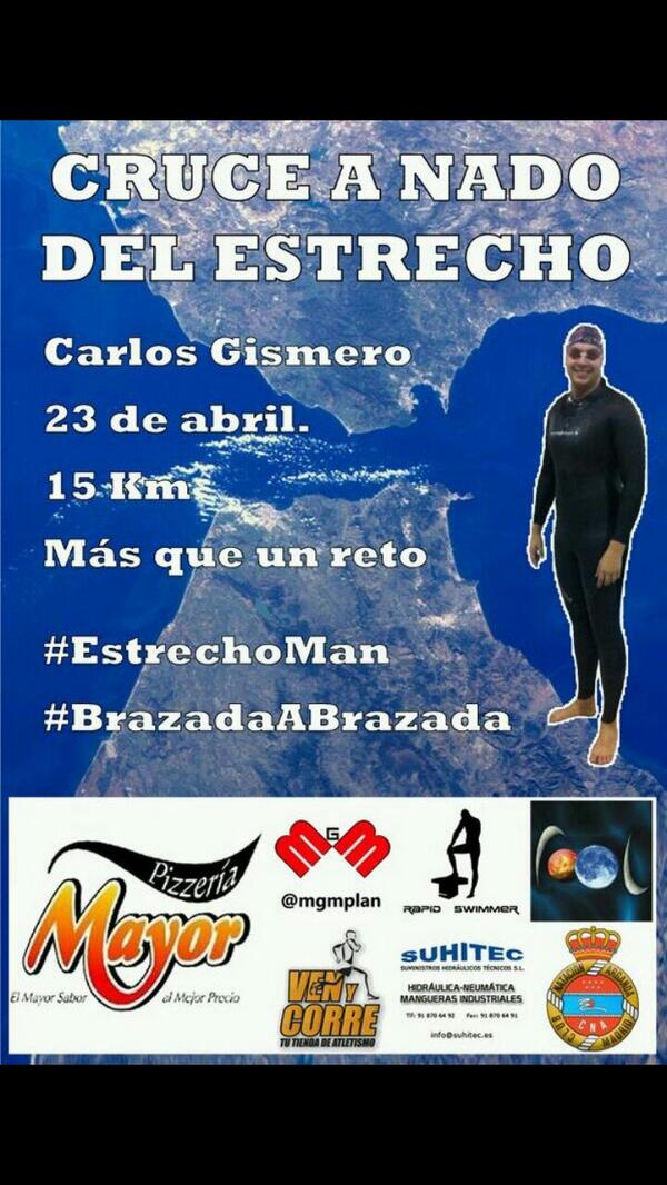 Pool_Arganda's tweet image. Desde aqui queremos desearle muchisima suerte a nuestro gran amigo @carlaucas88 !!!  #EstrechoMan #BrazadaAbrazada