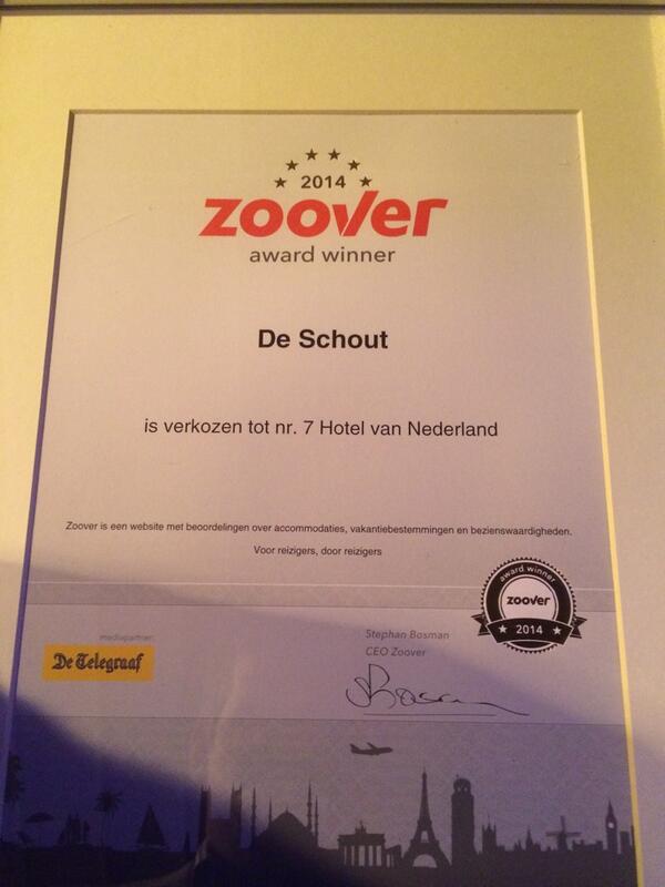 Dit jaar verkozen tot nr 7 hotelvan Nederland bij de #zooverawards! #trots op on team!!