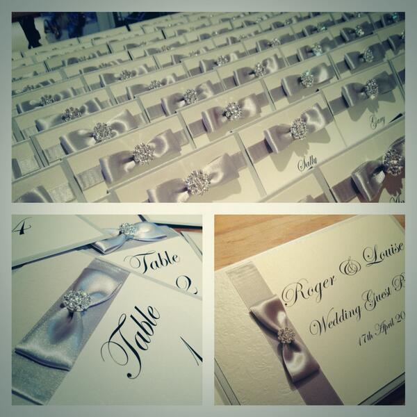 Our beautiful #ivory &amp; silver #weddingstationery, we have #WeddingInvitations to match all this perfectly 💗