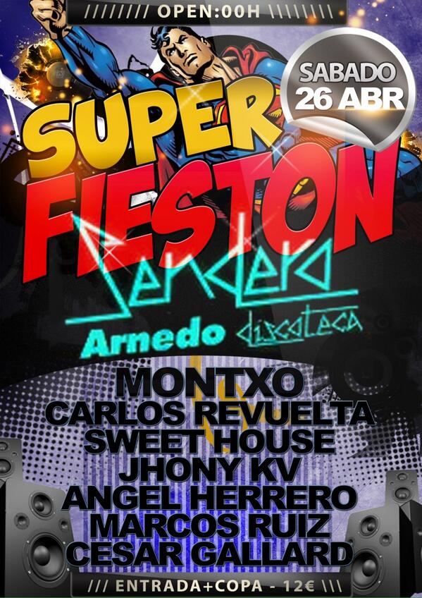 El sábado SUPER FIESTÓN en SENDERO!!  <a href="/almaguevara/">Tu Alma Y Mi Alma</a> @LABECHU <a href="/elokito87/">Tatám</a> <a href="/amaiacolunga/">amaia</a> <a href="/Detox_Body/">BodyDetoxCleanse</a>