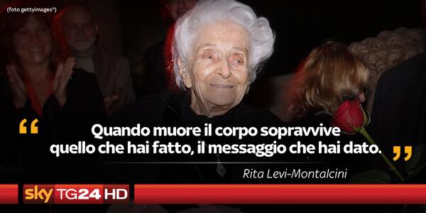 SkyTG24's tweet photo. Il 22 aprile 1909 nasceva la neurologa italiana Rita Levi-Montalcini. http://t.co/nLasz8M9HT