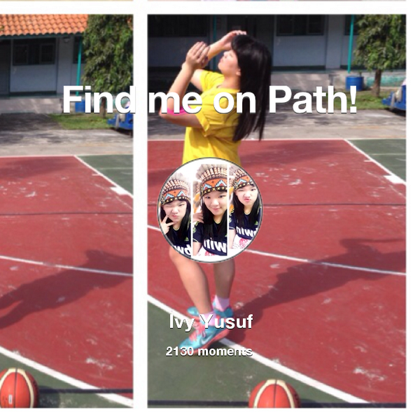ivyy96's tweet photo. I've shared 2,130 memories with my friends on #Path - see them now at http://t.co/VzC4A7qEag! #thepersonalnetwork http://t.co/2JYiENgj6q