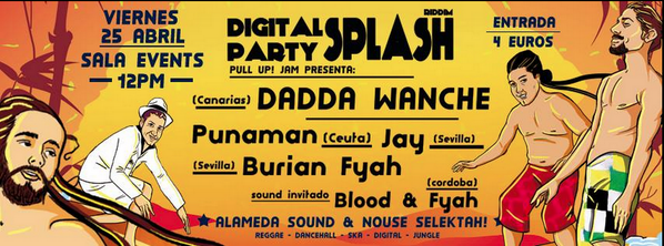SalaEventssv's tweet photo. NO TE PIERDAS EL FIESTON!!!  DADDA WANCHE + PUNAMAN + BURIAN FYAH + BLOOD &amp; FYAH + ALAMEDA SOUND + NOUSE SELEKTAH http://t.co/z16HhrqUre