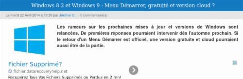 RouteurNews's tweet image. #windows8.2 et #windows9 : #menudémarrer, #gratuité et #versioncloud ?  routeurnews.com/iFH