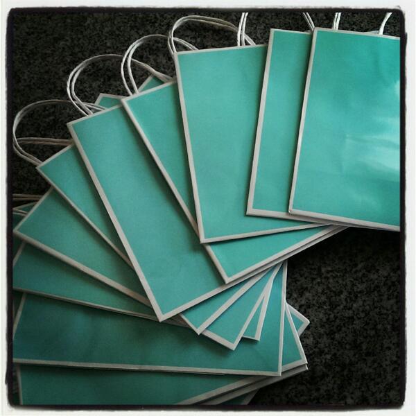My new project: #bridalparty  #giftbags #tiffanys #inspired #JLLM #judgelesslovemore #estradaforlife