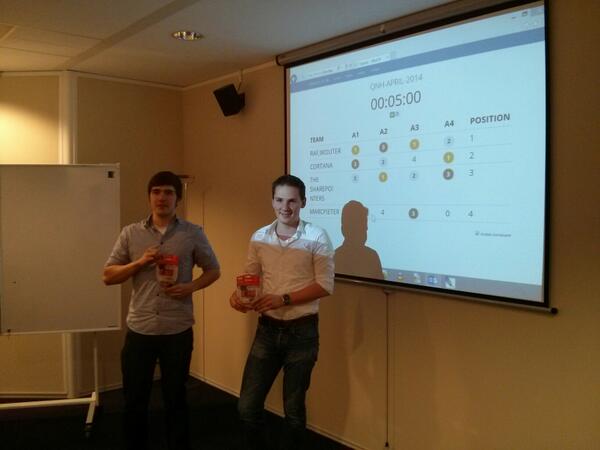 robhzm's tweet photo. And the winner is! @qnh_nl #mastersofcsharp http://t.co/WrkZnNCAZO
