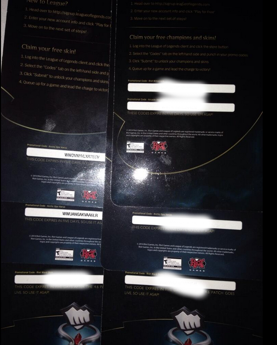 5414h's tweet photo. #hecarim  #RiotBlitzcrank #VarusArticOps  http://t.co/WPLQ7KqMct  Follow for more codes today http://t.co/iXsyYLz0ZM