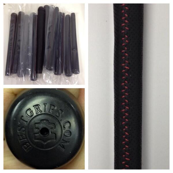 RDSBarath's tweet image. @sewillz &amp;amp; @bestgrips 
Very excited that my custom red stitched #microperf's arrived today. 
#builditbetter