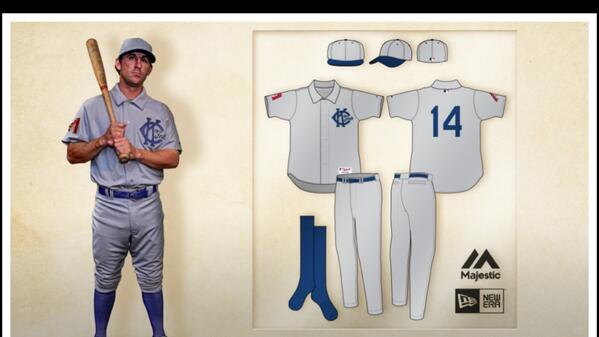HOFprez's tweet photo. Tomorrow is the 100th anniversary of Wrigley Field &amp; we have the honor of being there. Here are the unis we'll wear: http://t.co/ybgUv92cMa