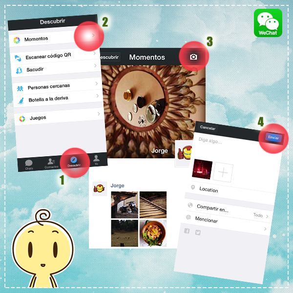 ¡Comparte tu vida en #momentos! Una foto vale más que mil palabras, muéstrala a tus amigos sin perder tu privacidad: