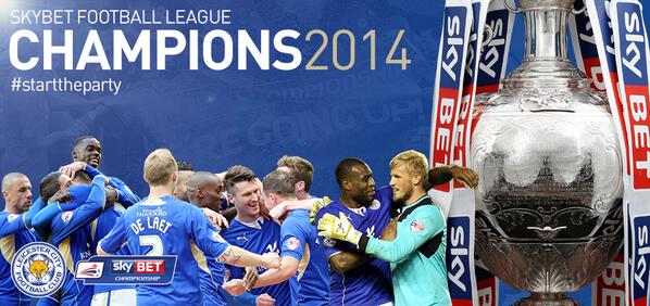 LCFC's tweet image. #lcfc #champions @SkyBetChamp #starttheparty